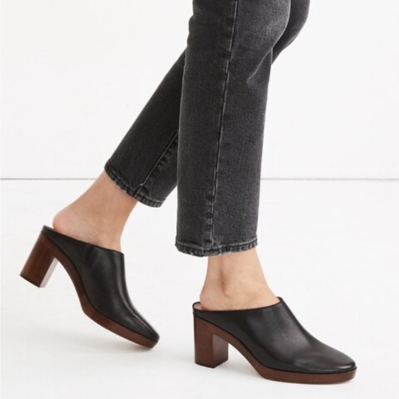 Madewell Daisy Platform leather mules - Picture 1 of 15